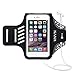 Produktbild VNVN Schweißfest Sportarmband Mit Fingerprind-Identifizierung für iPhone X/8/7/6/6S Plus, Armband Telefon Handyhalter Case für Laufen, Workout, Joggen und Fitness (Schwarz)