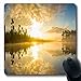 Produktbild Luancrop Mousepads Dämmerungs-Panoramablick-Sonnenaufgang über See-Nations-Natur-Thailand-Sonnenuntergang Ruhiger fantastischer Morgen-Entwurf rutschfeste Spiel-Mausunterlage Gummi-längliche Matte