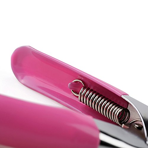 TRIXES Nagelknipser für Natur- und Kunstnägel Einfache Handhabung – Rosa - 5