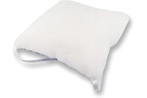 Mobiclinic, Cojín antiescaras Cuadrado, Marca Española, para Silla, Sofá, Silla de Ruedas, Prevención de Úlceras por presión, Reduce presión en coxis, Hemorroides, Almorranas, Color Blanco
