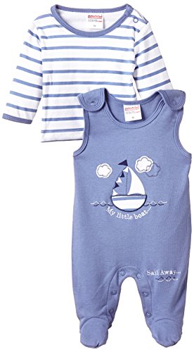 Schnizler Unisex Baby Footies - Blue - 0-3 Months