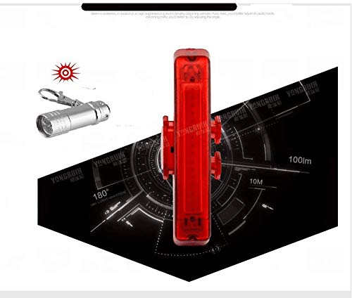 Fanale Posteriore Bici,Luci LED per Bicicletta,Luci Bicicletta LED,Posteriore Luce LED di Bicicletta Bici, Luce Posteriore USB Ricaricabile per Bicicletta,Multi modalità. Facile Attacco a Clip