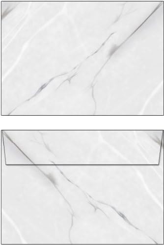 6492-C6 Envelopes Marble Black / White / Grey Pack of 50 C6 Format without Window