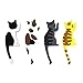 Produktbild Millya 4 Creative Acryl Wand Klettern Schlüssel Halter Magnet Haken Kleiderbügel Rack, Gummi, katze, Einheitsgröße
