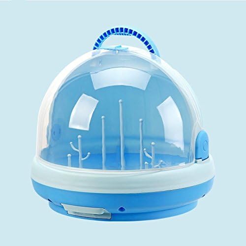 QAZSE Baby Bottle Drying Racks With Anti-Dust Cover Large Nursing Bottle Storage Box Baby Dinnerware Organizer