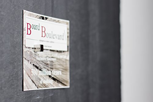 Schiefer Magnettafel (Echt Massiver Stein) ! – Pinnwand + Kreidetafel in 60 cm x 30 cm inkl. 7 Magnete Board Boulevard - 4