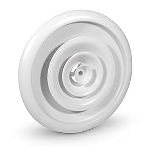 Zuluft Anemostat Büro Deckenlüftung Decke Lüftung Gitter Weiß