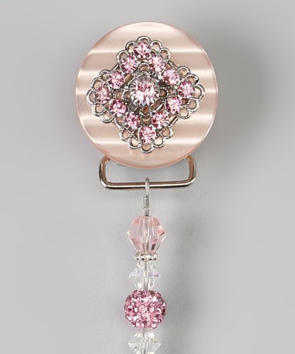 Pink Beaded Luxury Dummy Holder (CSHP)