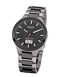 Regent Herren Funkuhr aus Titan / Keramik mit Titanband - FR-159