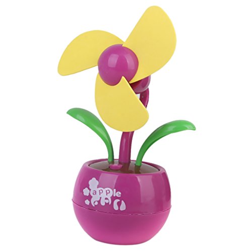 Mini USB Fan Blume Desktop Fan Geschenk – Rosa und Pink - 5