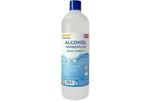 PROQUIMAR Alcohol Isopropílico 99,9% Puro – Limpieza Técnica de Electrónica, Óptica y Superficies – Varios formatos – Evaporación Rápida, Sin Residuos (1 Litro)