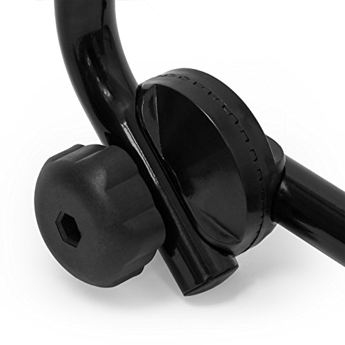 Relaxdays Fahrrad Wandhalterung, Für 2 Fahrräder, Fahrradhalter zur Wandmontage, Max. 35 kg, HBT 51 x 50 x 53 cm, schwarz - 4