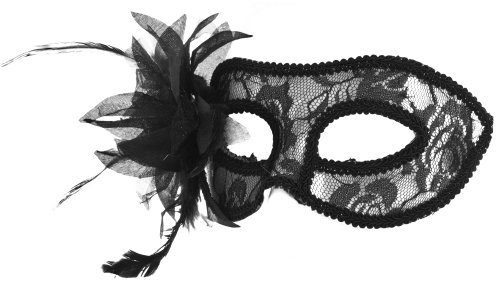 Smartfox Fasching Karneval Venezianische Maske in verschiedenen Farben mit Blume