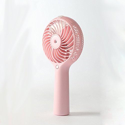 AWLLY USB Versatile Fan Portable Rechargeable Low Noise Sprayer Humidifier Handheld Fan 1200Ma 50Ml Bottle Pink,Black,White,Pink