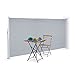 Produktbild Relaxdays Seitenmarkise ausziehbar, Rollo für Balkon, Garten, Wand, UV-beständiger Sichtschutz HxB: 180 x 300 cm, grau