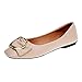 Produktbild Luckhome Für Elegant Frühlingsschuhe Damen Sneaker Schuhe Frauen-Flache Bowknot-Quadratwölbungs-niedrige Fersen-Schuhe zeigten einzelne SchuheBeigeEU:39