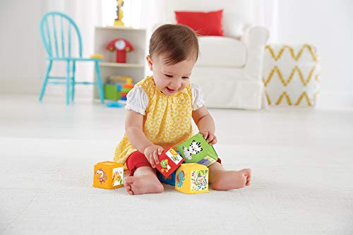 Fisher-Price Cubes Découvertes, jouet pour bébé à empiler et à emboîter, 6 mois et plus, CDC52 – Image 4