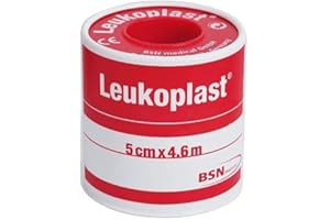 BSN MEDICAL 2 nastri Leukoplast, 5 cm x 5 m, 2 pezzi.