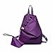 Produktbild WanJiaMen'Shop Nylon Double Shoulder Bag koreanischer Mode Version Zwei Pauschalreisen Rucksack, Violett