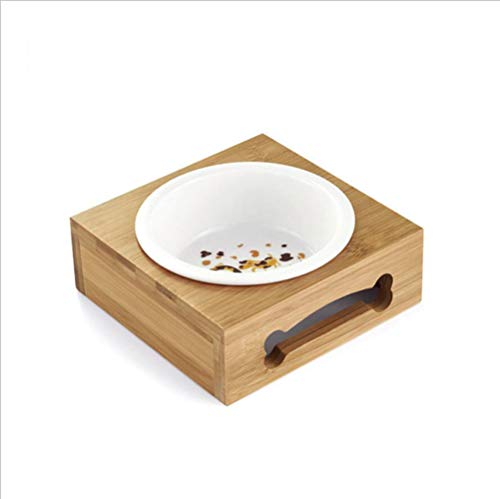 YAMERIJIA Cat Bowl Cat Food Bowl Cat Bowl Ceramic Dog Bowl Cat Pot Cat Dish Rack Dining Table Pet Cat Supplies