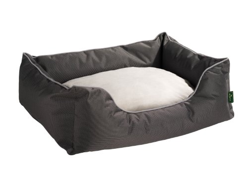 Hunter-Vancouver-61415-Dog-Bed-Size-M-Outer-Area-87-x-67-x-24-cm-Inner-Cushion-68-x-45-cm-GreyBrown