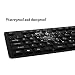 Produktbild IYUTtech bewegliches verdrahtetes USB-flexibles faltbares Silikon-Tastatur-weiches wasserdichtes rollen oben 107 Schlüssel für Computer-Laptop PC (Schwarzes)