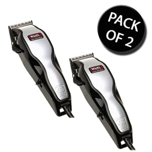 2X Wahl 79524-800 Chrome Pro 25 pcs Hair Clipper Kit
