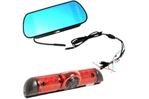 KNRAGHO DUCATO Cámara de Visión Trasera Luz Freno Cámara Marcha atrás + 7 "Monitor para Citroen Jumper III/Fiat DUCATO X250 / Citroen Relay Peugeot Boxer III