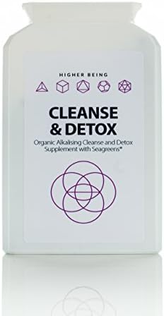 Organic Cleanse &amp; Detox Alkalising Capsules with Seagreens® (Food-Approved Seaweed) | Iodine-Rich Powerful All-in-One Daily Nourishment Formula | 100 Capsules | UK Manufactured to GMP Standards for Higher Being