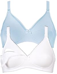 Naturana Pack de 2 Sujetador de lactancia para mujeres 805105