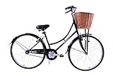 AMMACO HERITAGE CLASSIC DUTCH STYLE TRADITIONAL LADIES BIKE WICKER BASKET BRITISH RACING GREEN 19