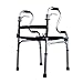 Produktbild ChuanHan Krücken Walker, leichte Faltbare Rollator, Verstellbare Aluminium Vier Fuß Sitz Rollator, ältere Behinderte Roller Rehabilitation Lieferungen,Krücke,A