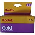Kodak 6033971 Gold 200 Film (Purple/Yellow) - 3 Rolls - 24 Exposures Per Roll