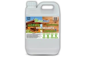 BRICOMEX Aceite de Linaza Con Secante | 100% Ecológico | Nutrición | Protección (25 LITROS)