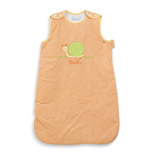 NioviLu Sacco nanna bebè - Escargot rigolo (6-18 mesi / 90 cm - 3.5 Tog)