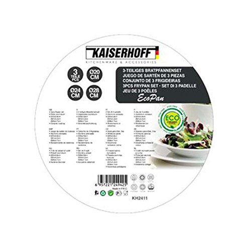 Kaiserhoff kh-2411 Set of 3 Frying Pans