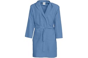 Dorian Home - Accappatoio Uomo e Donna in Microfibra Anallergico, Morbido, Leggero, Salvaspazio, Assorbente a Rapida Asciugatura con Cappuccio, Tasche, Cintura a Passanti e Gancio, Lavabile (no Stiro)