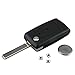 Price comparison product image BACAI Fits CITROEN C4 3 Button Remote Flip Key FOB Repair Refurbishment Kit