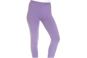 elegance1234 Elegance(Labeled) Ladies Quality Cotton Soft Stretch Plain 3/4 Under Knee Crop Leggings