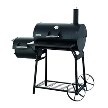 Tepro Holzkohlengrill Smoker Biloxi Schwarz