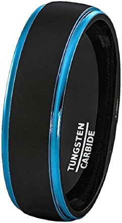 JOLIN Dual-Color Tungsten Steel Wedding Rings Width 8mm , Size 7