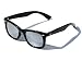 Produktbild Tedd Haze Wayfarer Brille schwarz verspiegelt incl. Brillen Beutel
