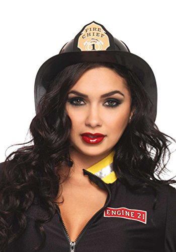 Leg Avenue A1520 - Black Fireman Hat, Einheitsgröße (Schwarz)