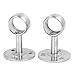Produktbild COMEYOU 2 Stücke Top Montiert Kleidung Rob Hebel Kleiderschrank Schiene Unterstützung Klammern 19mm Durchmesser