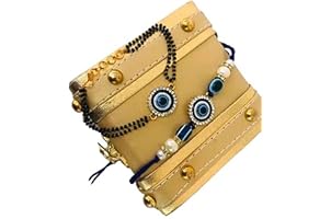 Trends Crew Evil Eye Bhaiya Bhabhi Combo Rakhi Bracelet