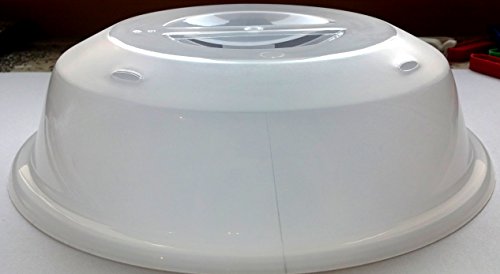 Set 2 x Mikrowellen – Abdeckhaube / Hoch 26 x 6,5 cm Farbe transparent / Mikrowellendeckel Mikrowellenabdeckhaube / Mikrowellenhaube / Mikrowellen – Deckel / Teller Abdeckhaube / Tellerabdeckhaube 2 Stück - 2