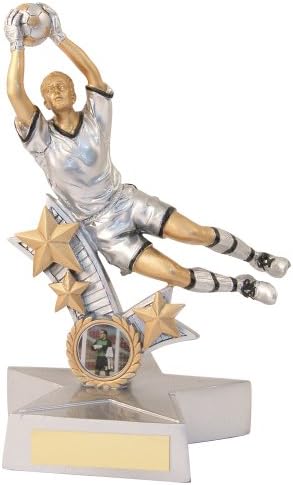 Silver/Gold/Black Goalkeeper Star Action Figure (1in Centre) - 8.25in - JR1-RF898