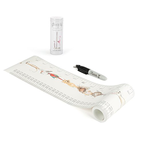 Talltape - Tragbare, Roll-up Messlatte Plus 1 Sharpie Mini Marker Pen, um Kinder von der Geburt bis zum Erwachsenenalter messen zu können - Auswahl an Designs