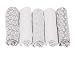 Motherhood 100 Percent Natural Cotton Muslin Wraps/Burp Cloths (Grey and Pink Birds, 5-Piece)