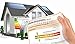 Produktbild Alu-Dibond-Bild 140 x 80 cm: "Eigenheim, Energieausweis, freigestellt", Bild auf Alu-Dibond